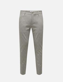 Pantalon Only&Sons Mark Cuadros chinchilla