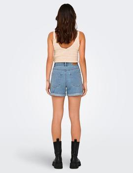 Short Only Vega light blue denim