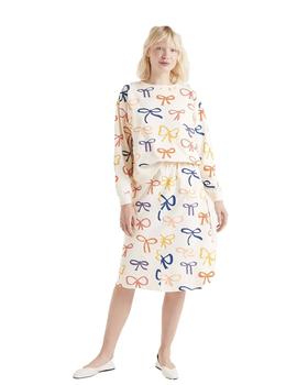 Falda Compañia Lazos beige