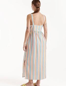 Vestido Compañia Midi Rayas colores