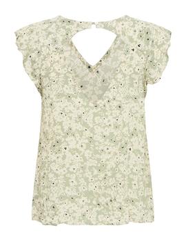 Top Ichi Flores verde