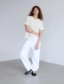 Pantalon Ichi Raven blanco