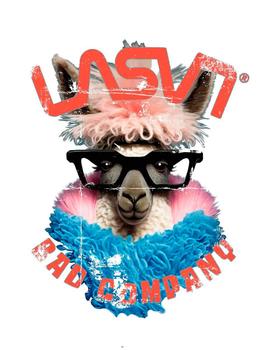 Camiseta La Sal Chica Bad Pink blanca