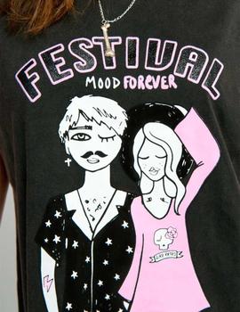 Vestido Aire Retro Festival negro