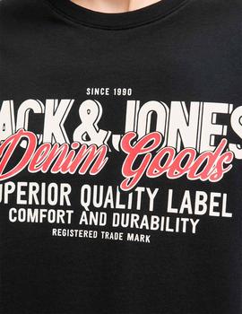 Camiseta Jack&Jones Logo negra