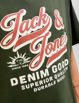 Camiseta Jack&Jones Logo kaki