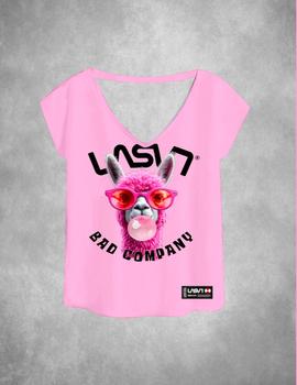 Camiseta La Sal Chica Llama rosa