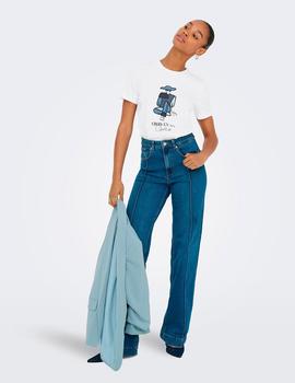 Camiseta Only Emma Mujer blanca