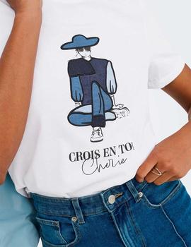 Camiseta Only Emma Mujer blanca