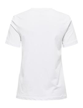 Camiseta Only Emma Mujer blanca