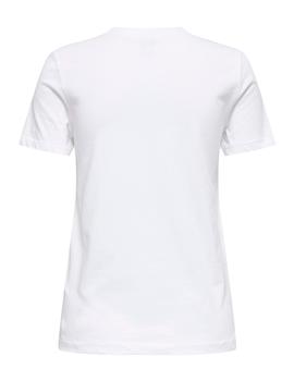 Camiseta Only Emma Sombrero blanca