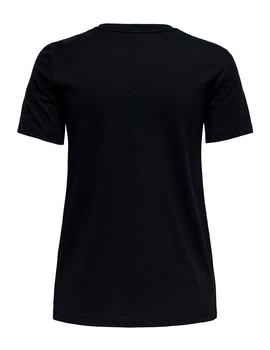 Camiseta Only Texana negra