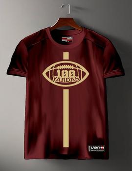 Camiseta La Sal ChicoYardas Unique burdeos