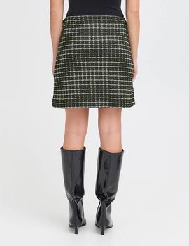 Falda Ichi Cuadros verde