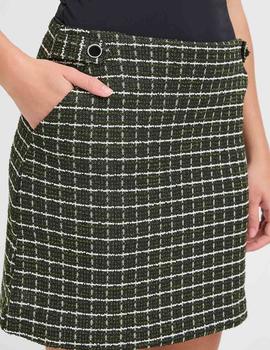 Falda Ichi Cuadros verde