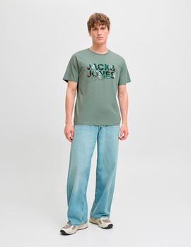 Camiseta Jack&Jones Geplas verde