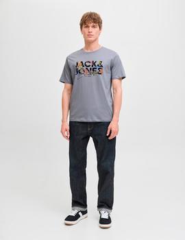 Camiseta Jack&Jones Geplas gris