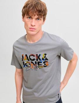 Camiseta Jack&Jones Geplas gris