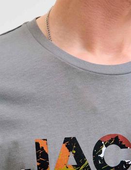Camiseta Jack&Jones Geplas gris