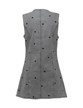 Vestido Hailys Vaquero Corazones gris