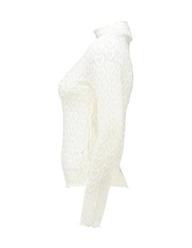 Camiseta Hailys M/L Corazones beige