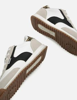 Zapas Mustang Chica blanca/leopardo