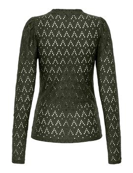 Camiseta Only Cattleya kaki