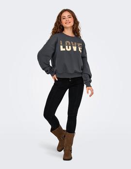 Sudadera Only Tammie gris