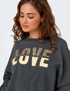 Sudadera Only Tammie gris