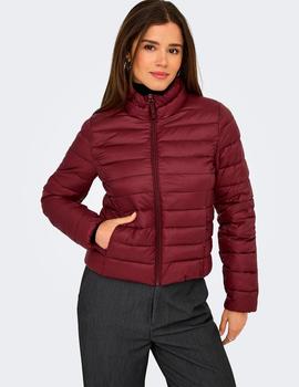 Cazadora Only Tahia burdeos Sin Capucha