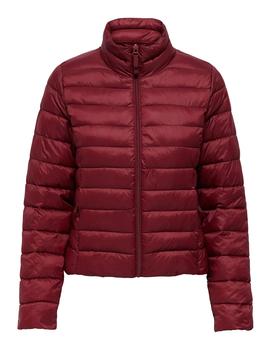 Cazadora Only Tahia burdeos Sin Capucha