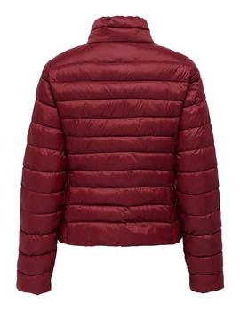 Cazadora Only Tahia burdeos Sin Capucha