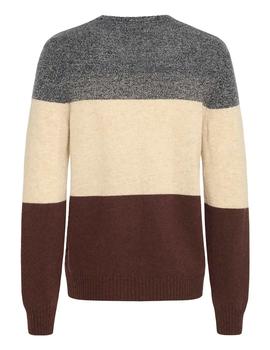 Jersey Blend Rayas beige