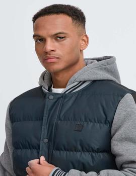 Cazadora Blend Mangas Algodon marina