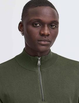 Jersey Blend Cremallera verde