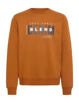 Sudadera Blend Letras camel