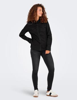 Camisa Only Sasia vaquera negra