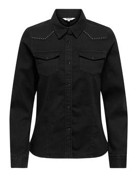 Camisa Only Sasia vaquera negra