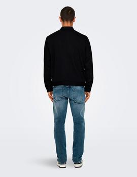 Chaqueta Only&Sons Mark Bomber negra