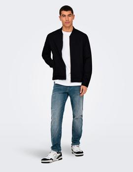 Chaqueta Only&Sons Mark Bomber negra