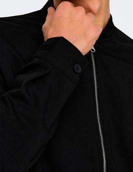 Chaqueta Only&Sons Mark Bomber negra