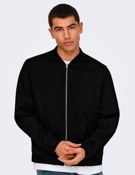Chaqueta Only&Sons Mark Bomber negra