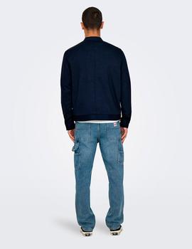 Chaqueta Only&Sons Mark Bomber marina