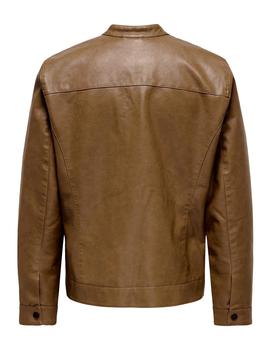 Cazadora Only&Sons Mike PU camel