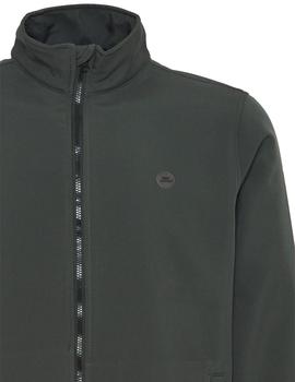 Chaqueta Blend Cremallera verde