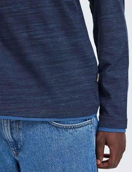 Camiseta Blend Botones marina