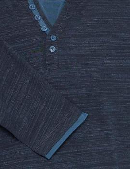 Camiseta Blend Botones marina