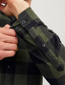 Camisa Jack&Jones Gingham Cuadros verde