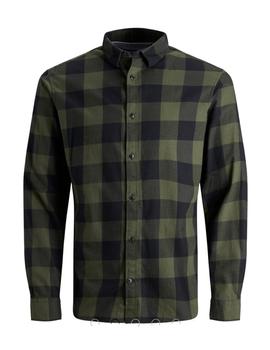 Camisa Jack&Jones Gingham Cuadros verde