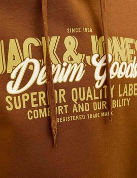 Sudadera Jack&Jones Logo camel